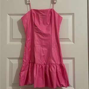 Pink Spaghetti Strap Dress